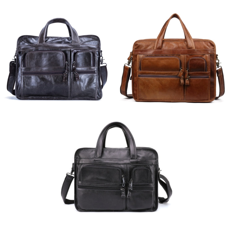 9913 Casual Men Singer-shoulder Messenger Briefcase 15.6 Inch Business Handbag