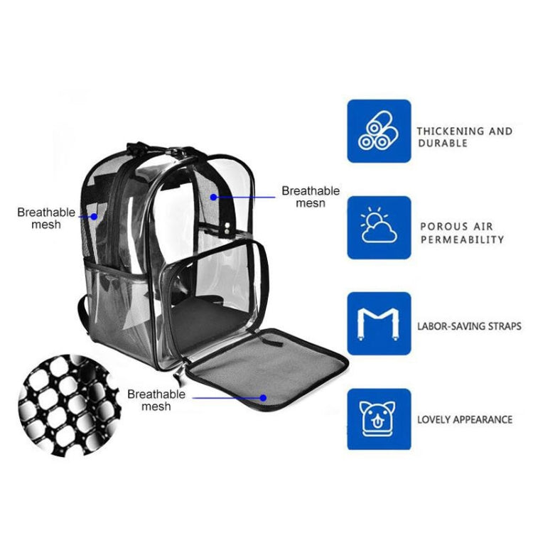 Pet Bag Cat Dog Universal Transparent Shoulder Bag Out Portable Pet Breathable Backpack