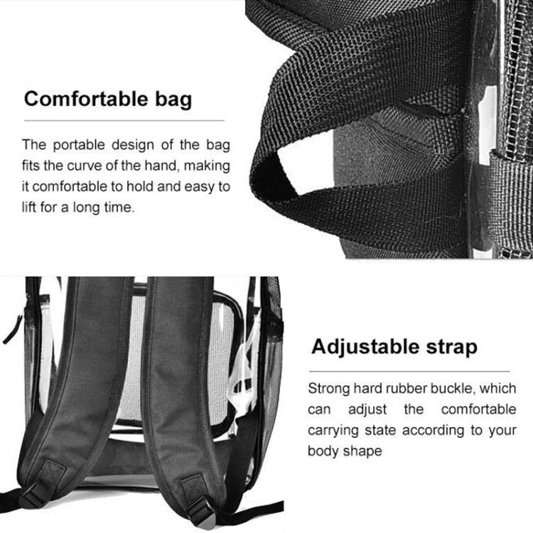 Pet Bag Cat Dog Universal Transparent Shoulder Bag Out Portable Pet Breathable Backpack