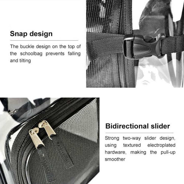 Pet Bag Cat Dog Universal Transparent Shoulder Bag Out Portable Pet Breathable Backpack