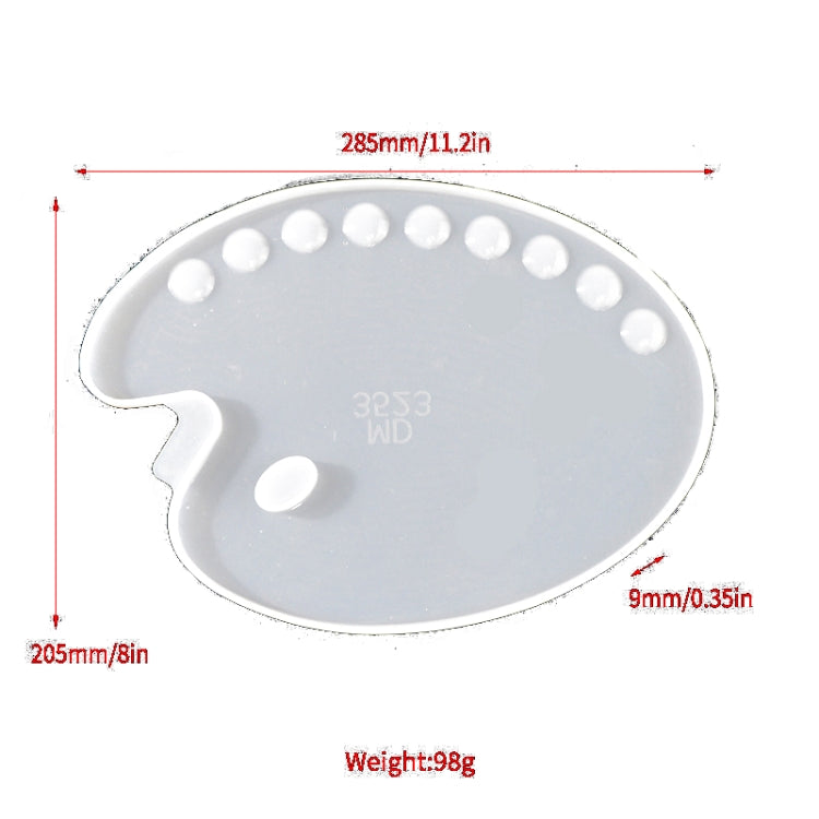 Crystal Epoxy Mold DIY Palette Silicone Mold(Palente Mould MD3523)