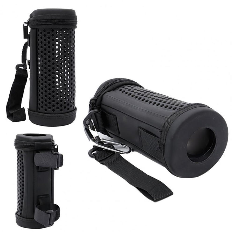 For JBL Flip 5 Bluetooth Speaker Storage Box Kaleidoscope Hollow Protective Cover(Black)