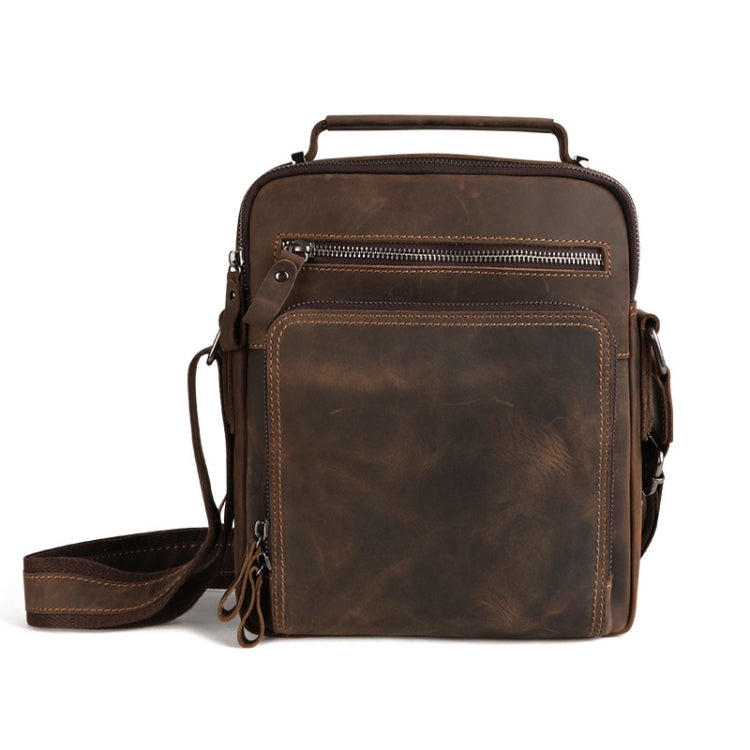 6479 Men Casual Large-Capacity One-Shoulder Messenger Leather Bag