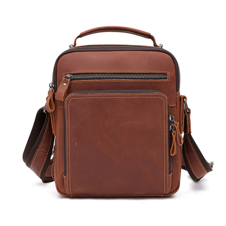 6479 Men Casual Large-Capacity One-Shoulder Messenger Leather Bag