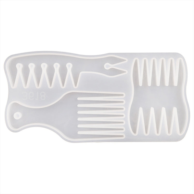 2 PCS DIY Crystal Elastic Mold Comb Silicone Mold(MD3618)