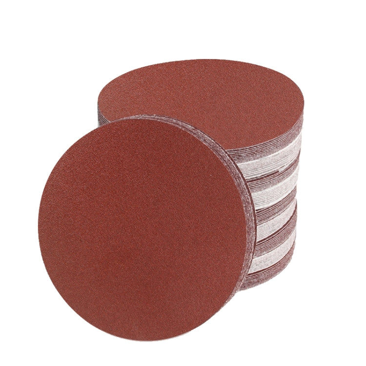 100 PCS 5 Inch Dry Grinding Sandpaper Self-Adhesive Flocking Sharpened Disc Polisher, Granularity: 180 Mesh Without Hole