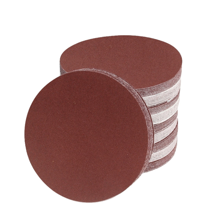 100 PCS 5 Inch Dry Grinding Sandpaper Self-Adhesive Flocking Sharpened Disc Polisher, Granularity: 320 Mesh Without Hole