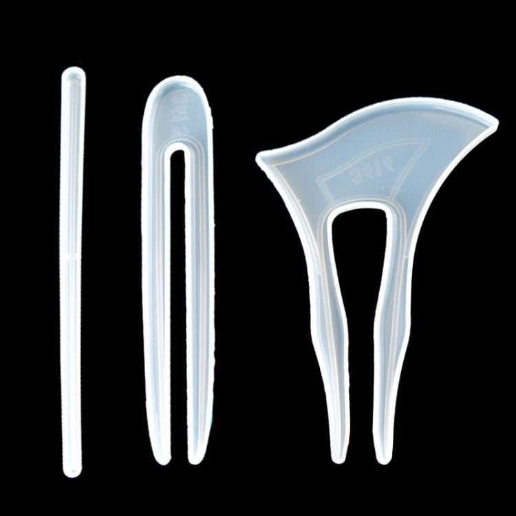 6 PCS DIY Crystal Drops Hairpin Mold Headwear Accessories Silicone Mold