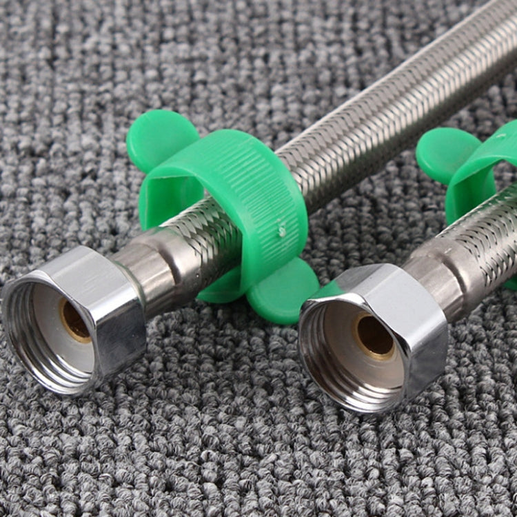 1.2m Steel Hat 304 Stainless Steel Metal Knitting Hose Toilet Water Heater Hot And Cold Water High Pressure Pipe 4/8 Inch DN15 Connecting Pipe