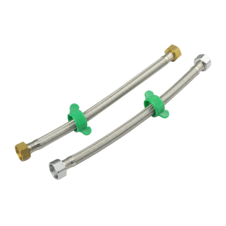 60cm Copper Hat 304 Stainless Steel Metal Knitting Hose Toilet Water Heater Hot And Cold Water High Pressure Pipe 4/8 Inch DN15 Connecting Pipe