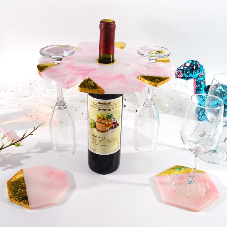 DIY Wine Frame Mold Set Silicone Geometric Circular Wine Glass Shelf Mold, Specificationsï¼š MD3438