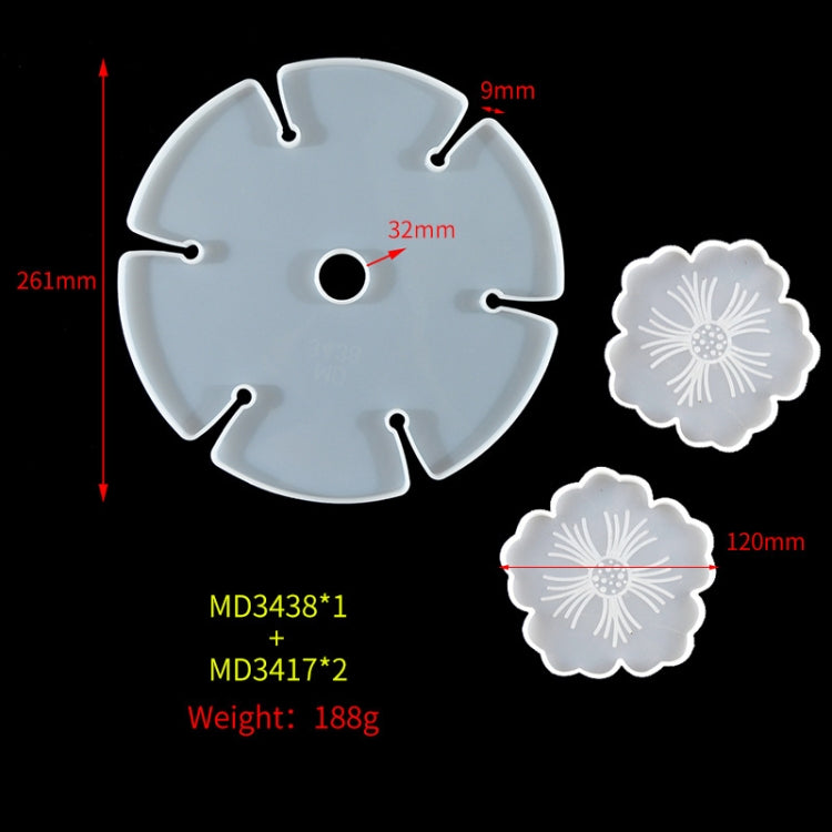 DIY Wine Frame Mold Set Silicone Geometric Circular Wine Glass Shelf Mold, Specificationsï¼š Combination 1
