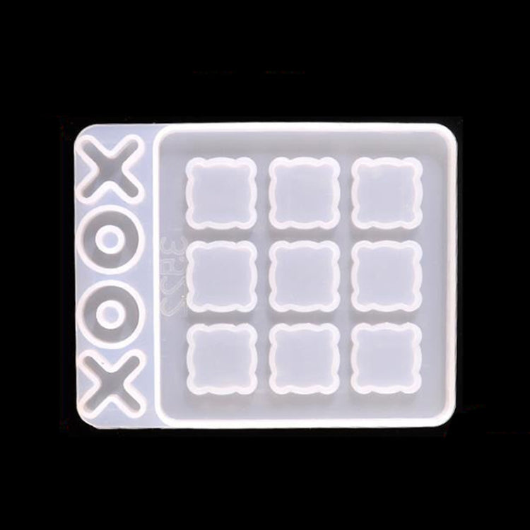 3 PCS DIY Crystal Elastic Chessboard Game Mold Nine Palace Game Chess Word Chess Mold, Specification: MD3922