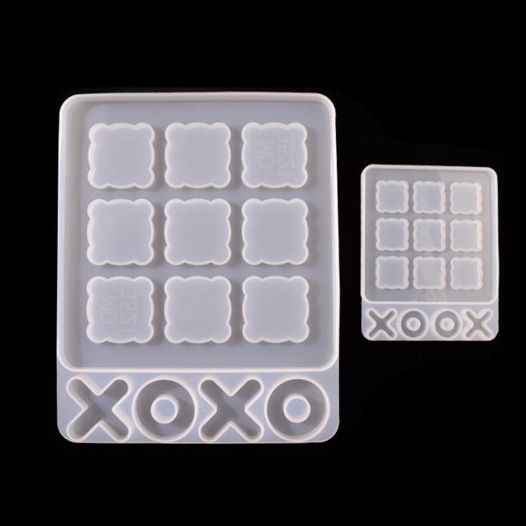 3 PCS DIY Crystal Elastic Chessboard Game Mold Nine Palace Game Chess Word Chess Mold, Specification: MD3922