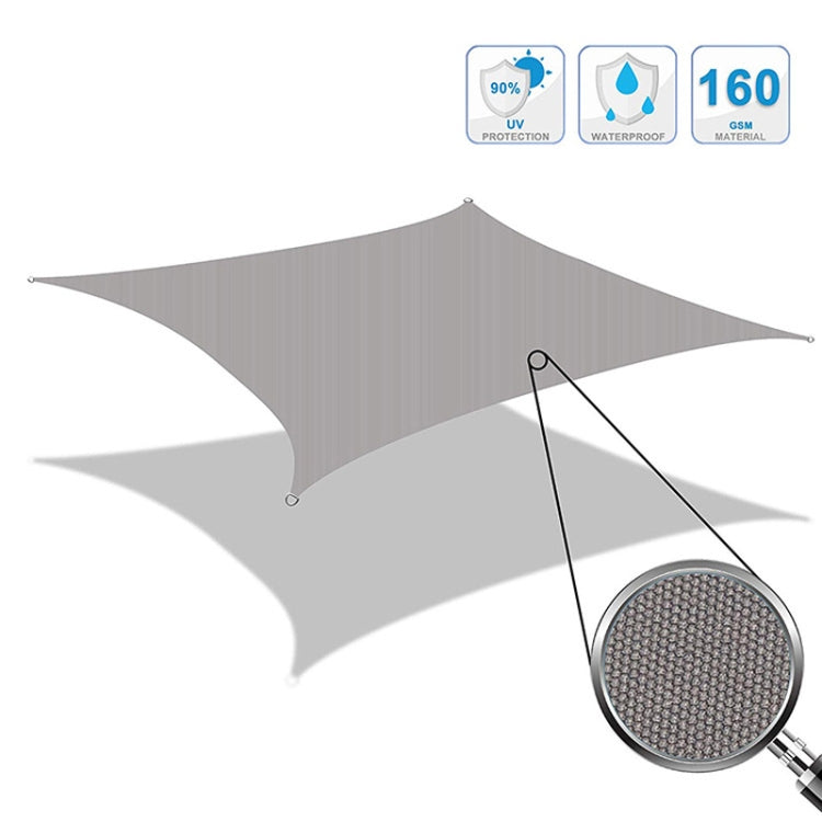 Outdoor Garden Sunshade Sail Waterproof Anti-UV Canopy, Size: 2m x 5m