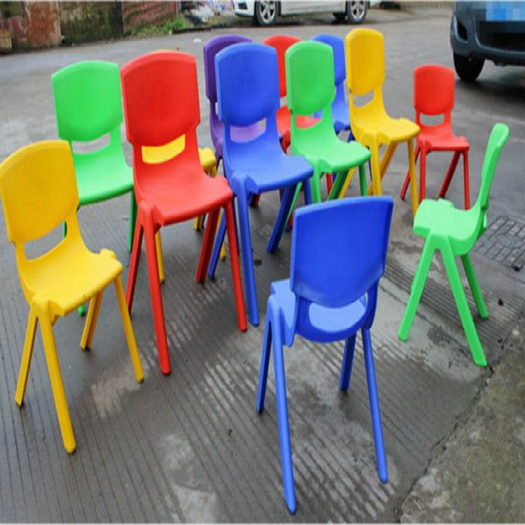 24cm Seat Height Safety Thicken Kindergarten Child Chair Small Stool Backrest Chair