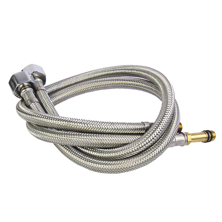 4 PCS Weave Stainless Steel Flexible Plumbing Pipes Cold Hot Mixer Faucet Water Pipe Hoses High Pressure Inlet Pipe, Specification: 80cm 3.5cm Copper Rod