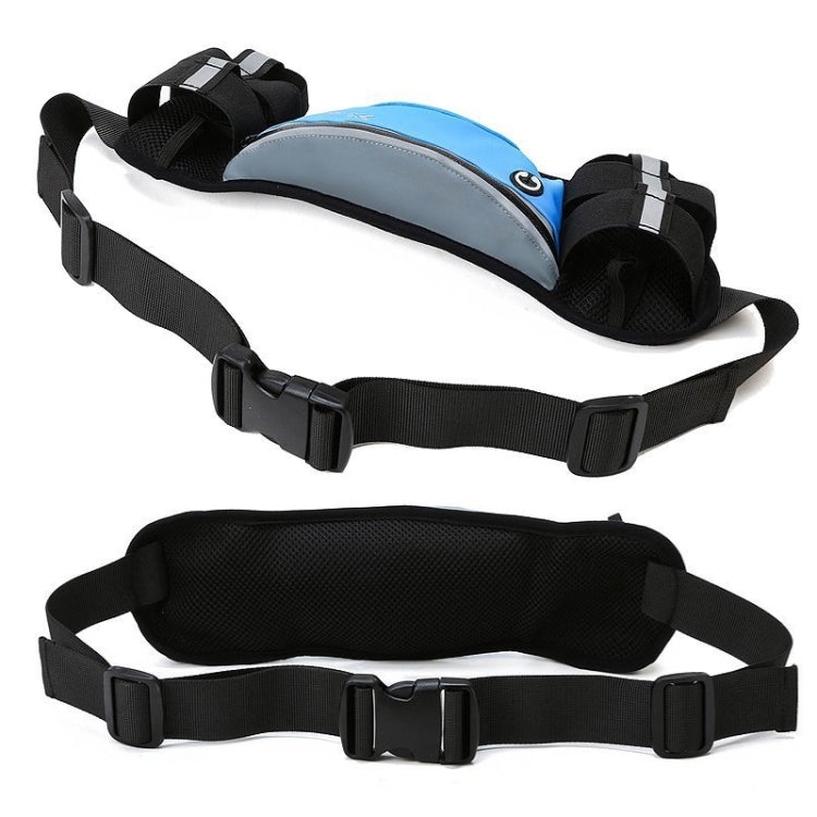 JUNLETU 1075  Outdoor Sports Waist Bag Multifunctional Fitness Running Phone Bag with Dual Water Bottle Pockets