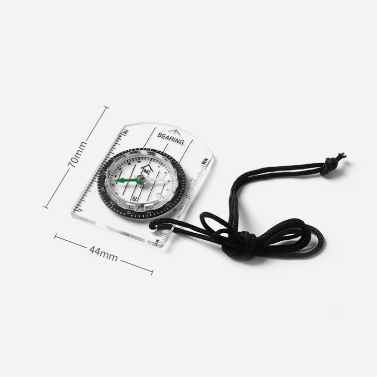 4 PCS 2 in 1 Compass With Map Measuring Ruler Outdoor Multifunctional Compass