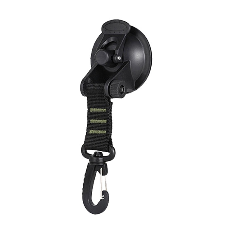 3 PCS Car Tent Suction Cup Home Users Outside Travel Portable Suction Cup Hook Round Carabiner