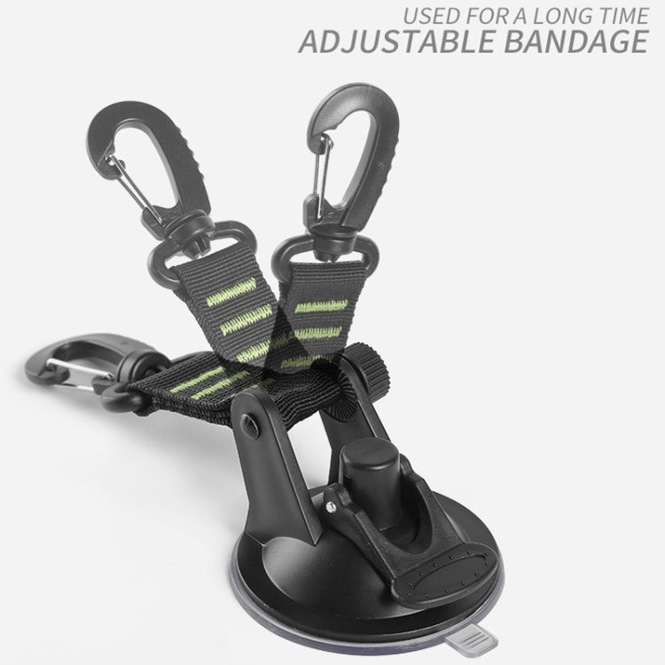 3 PCS Car Tent Suction Cup Home Users Outside Travel Portable Suction Cup Hook Round Carabiner