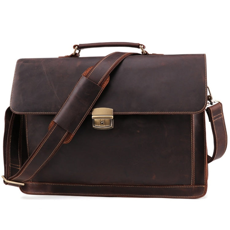 Men Business Briefcase 15.6-Inch Multi-Function Computer Handbag