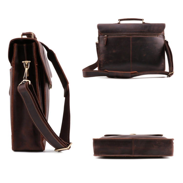Men Business Briefcase 15.6-Inch Multi-Function Computer Handbag