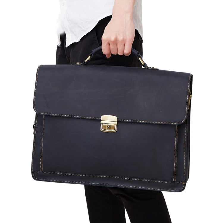 Men Business Briefcase 15.6-Inch Multi-Function Computer Handbag