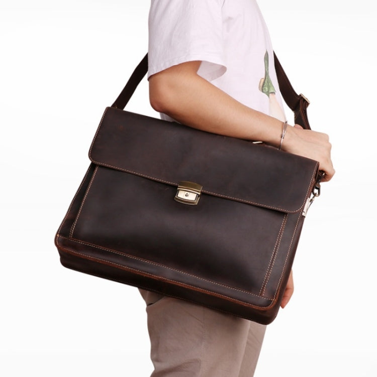 Men Business Briefcase 15.6-Inch Multi-Function Computer Handbag