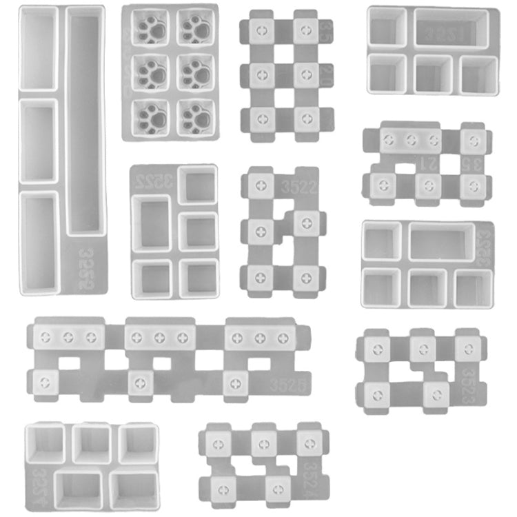 2 PCS DIY Keycap Silicone Mold OEM Mechanical Keyboard Silicone Mold, Style: MD3525
