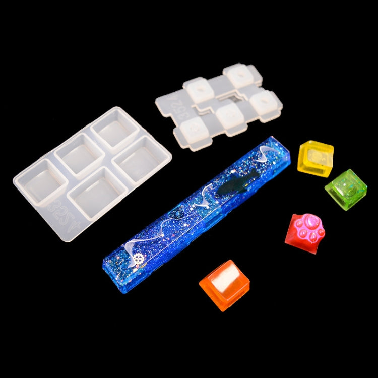 2 PCS DIY Keycap Silicone Mold OEM Mechanical Keyboard Silicone Mold, Style: MD3525