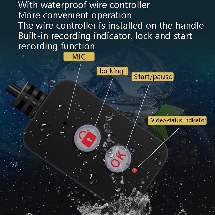 MT35B 1080P Waterproof HD Motorcycle Driving Recorder Mobile Phone Interconnection Locomotive Recorder