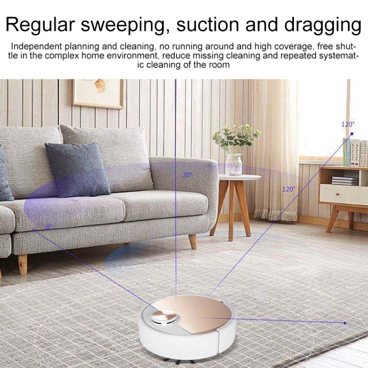 Intelligent Sweeping Suction And Mopping Integrated Automatic Sweeping Robot ES300 (Silver APP)