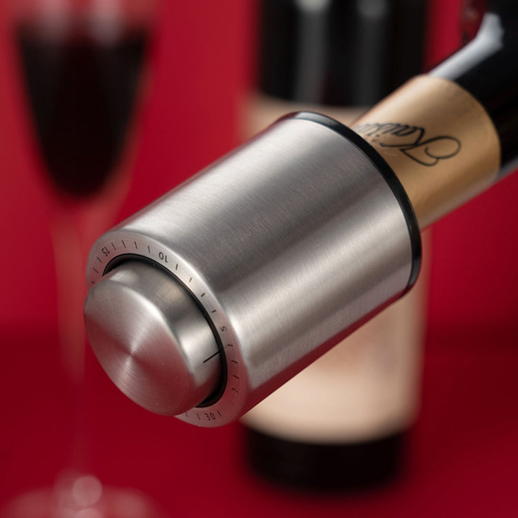 Metal Dust-Proof Sealed Vacuum Wine Bottle Cap Stopper, Specification: Style D SP-002S