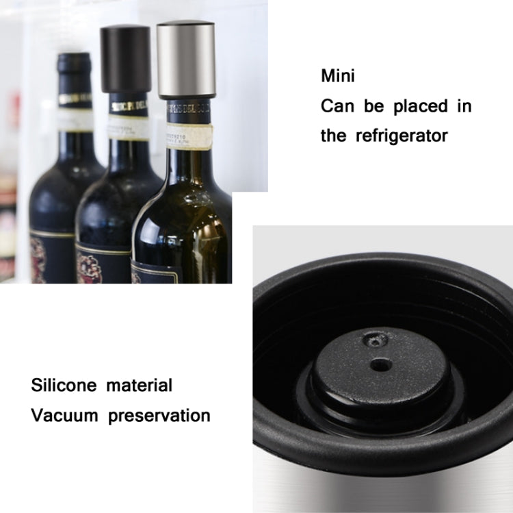 Metal Dust-Proof Sealed Vacuum Wine Bottle Cap Stopper, Specification: Style G SP-020