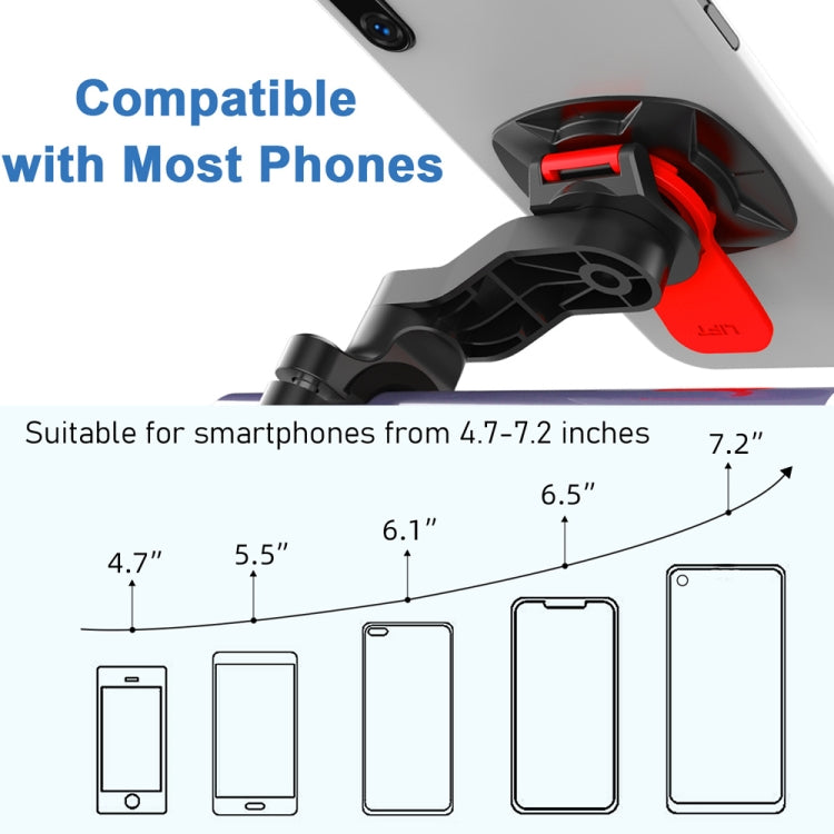 HL-143A Bicycle Mobile Phone Bracket Cycling Navigation Shockproof Bicycle Rotating Mobile Phone Frame(Black)