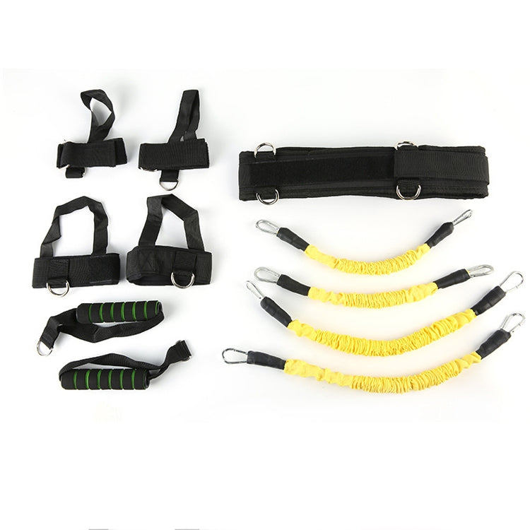 Bounce Trainer Fitness Resistance Band Boxing Suit Latex Tube Tension Rope Leg Waist Trainer, Weight: 80 Pounds