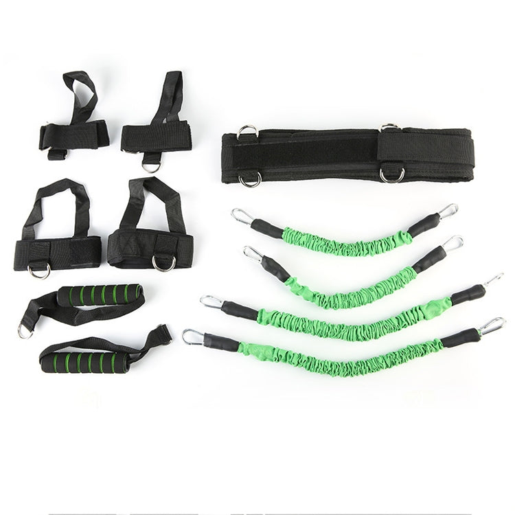 Bounce Trainer Fitness Resistance Band Boxing Suit Latex Tube Tension Rope Leg Waist Trainer, Weight: 80 Pounds