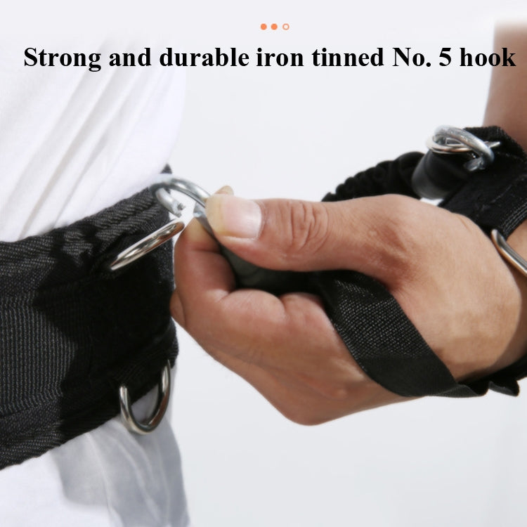 Bounce Trainer Fitness Resistance Band Boxing Suit Latex Tube Tension Rope Leg Waist Trainer, Weight: 80 Pounds