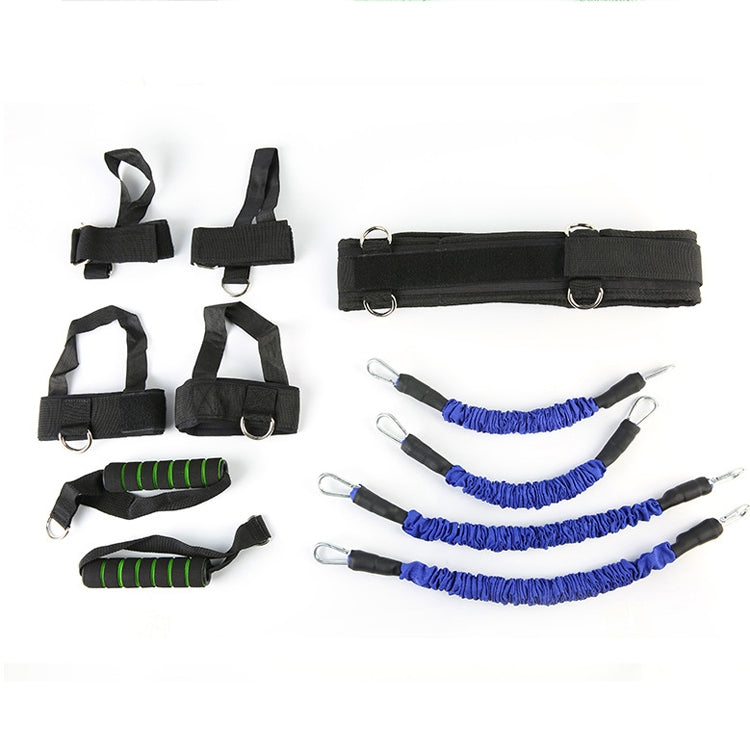 Bounce Trainer Fitness Resistance Band Boxing Suit Latex Tube Tension Rope Leg Waist Trainer, Weight: 140 Pounds
