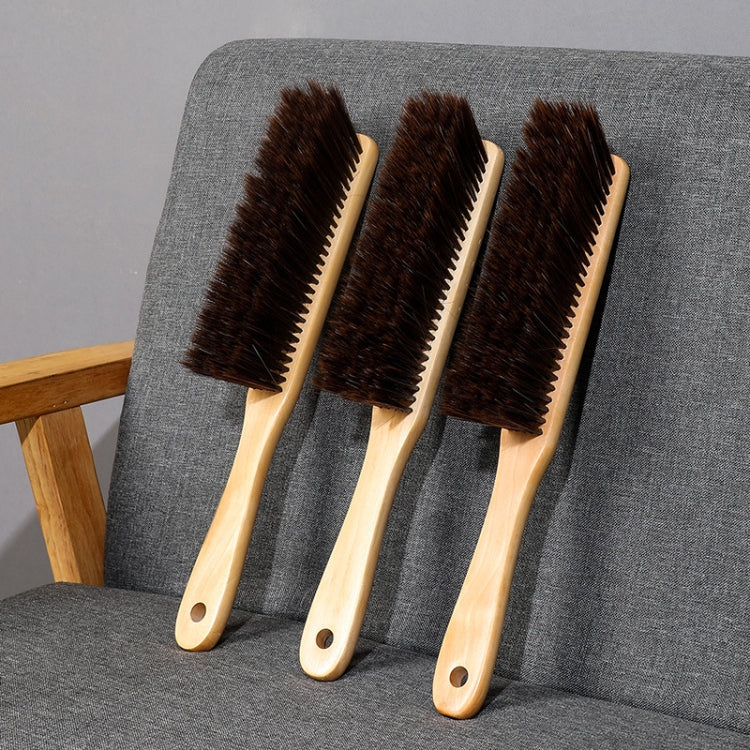 2 PCS Household Sweeping Brush Bedroom Cleaning Brush Sofa Small  Brush Soft Hair Dusting Brush(Wooden Handle)