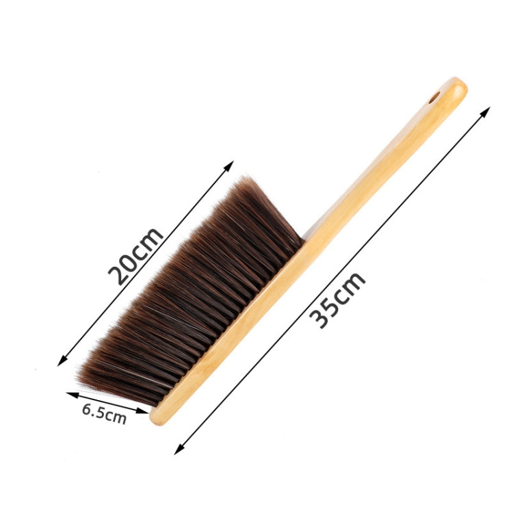 2 PCS Household Sweeping Brush Bedroom Cleaning Brush Sofa Small  Brush Soft Hair Dusting Brush(Wooden Handle)