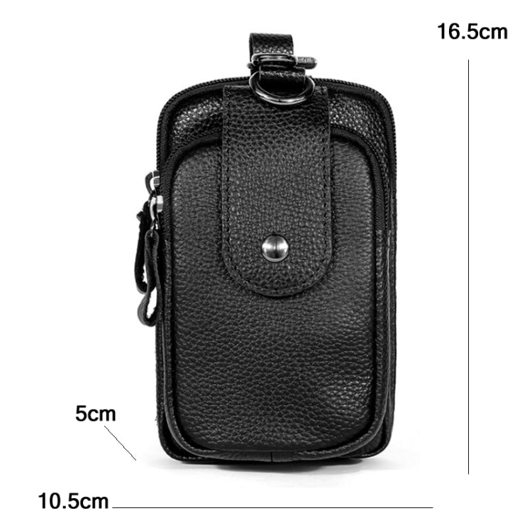 6384 Men Lightweight Sports Mobile Phone Bag Retro Belt Waist Bag