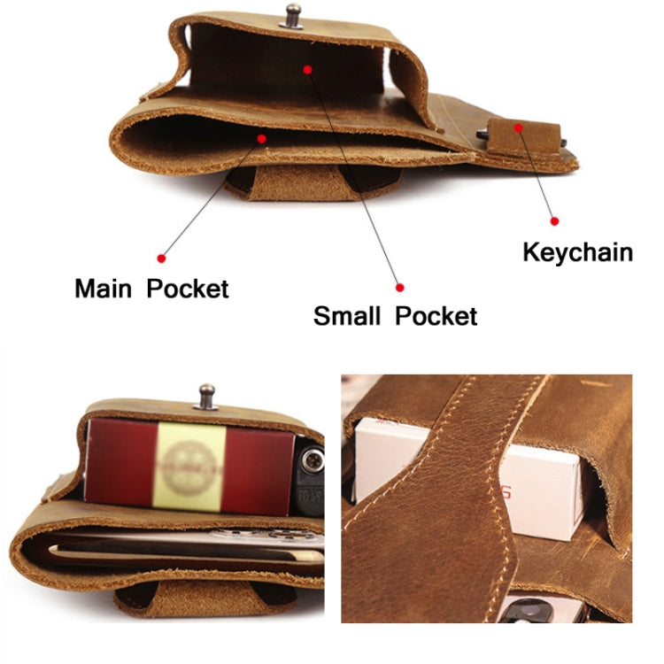 6543 Men Retro Sports Mobile Phone Belt Bag Waist Bag