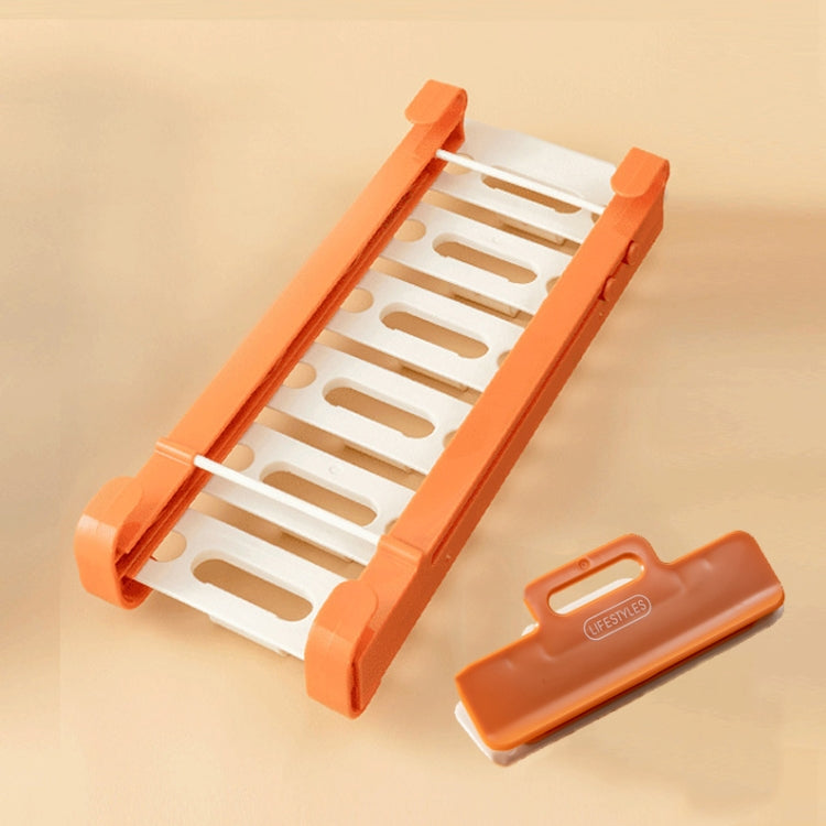 2 PCS TM21009 Sealing Bag Telescopic Suspension Frame Preservation Bag Refrigerator Track