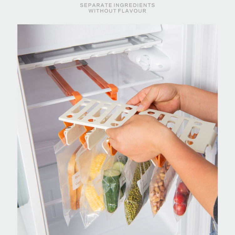2 PCS TM21009 Sealing Bag Telescopic Suspension Frame Preservation Bag Refrigerator Track