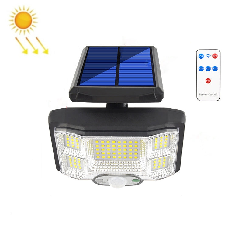 TG-TY085 Solar Outdoor Human Body Induction Wall Light Household Garden Waterproof Street Light wIth Remote Control, Spec: 96 LED Integrated