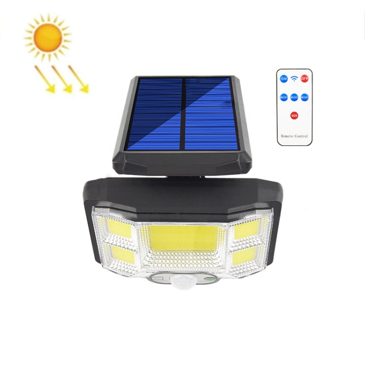 TG-TY085 Solar Outdoor Human Body Induction Wall Light Household Garden Waterproof Street Light wIth Remote Control, Spec: 96 COB Integrated