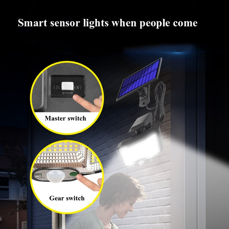 TG-TY085 Solar Outdoor Human Body Induction Wall Light Household Garden Waterproof Street Light wIth Remote Control, Spec: 168 COB  Integrated