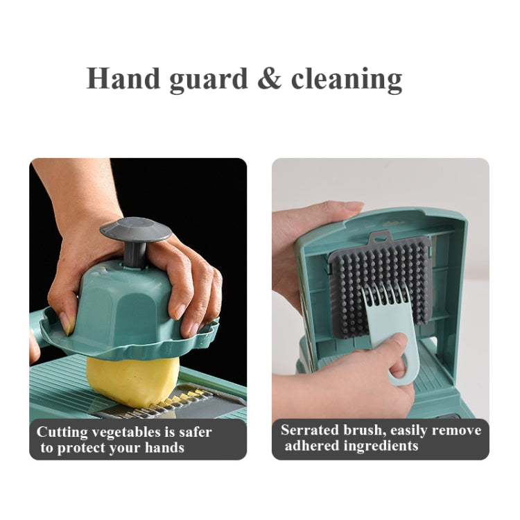 Kitchen Vegetable Cutter Double Panel Multifunctional Diced Vegetable Cutter(Blue)